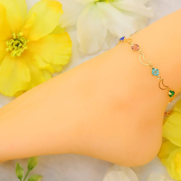 Minimalist Anklet, Sleek & Modern Design, Women’s Fashion, YC110481-A - Picture 8 of 10